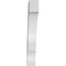 Ekena Millwork 4-in. W x 18-in. D x 30-in. H Balboa Architectural Grade PVC Knee Brace BRCP04X18X30BOA - alternate 2